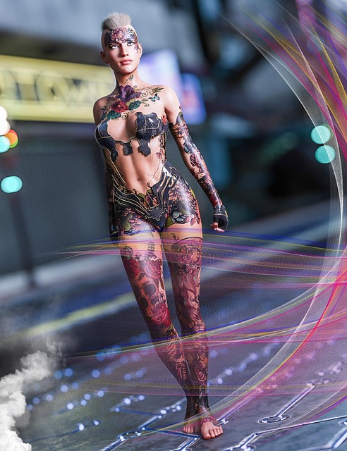 Kvinne, Cyber, Pinup, Posere