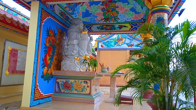 Thailand, Statue, Træ, Kina, Asien