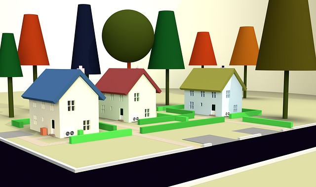 Free house 3d render house architecture illustration