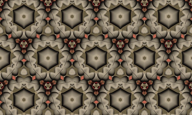 Free pattern floral vintage style illustration