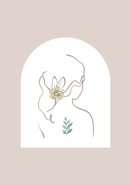 Free woman boho art bohemian art illustration