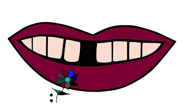 Free mouth diastema lips illustration