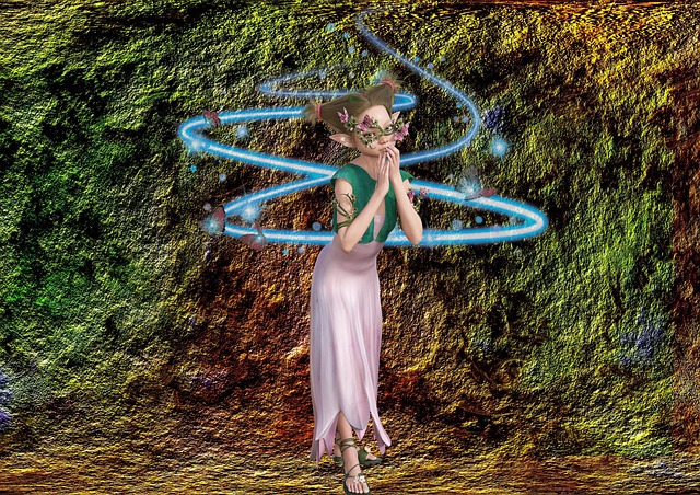 Free elf fantasy fairy illustration