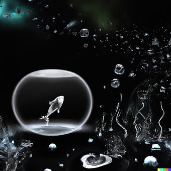 Fische, Unterwasser, Fischglas, Surreal