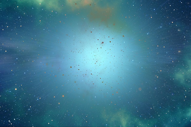 Free universe stars christmas illustration