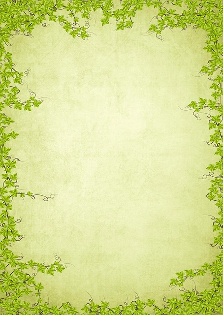 Free poster leaves border invitation illustration