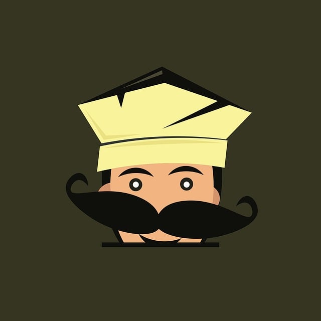 Free man cooking food illustration
