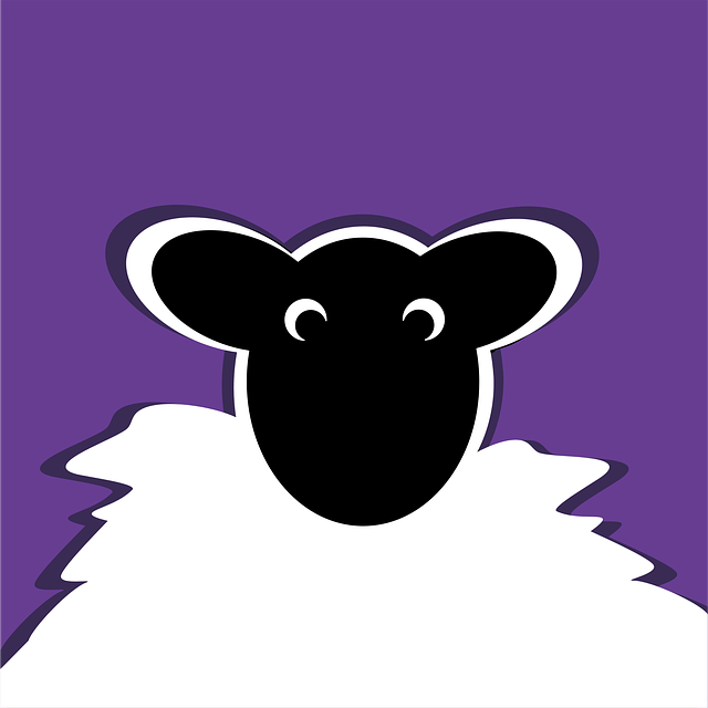 Free sheep lamp easter vector