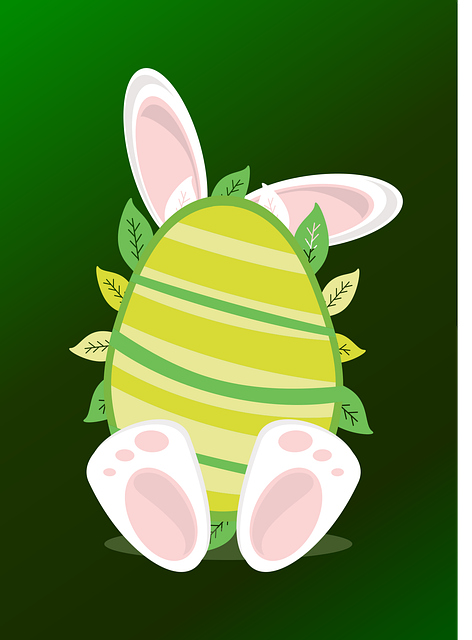 Free bunny rabbit christmas card illustration
