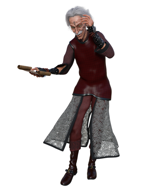Free character male fantasy illustration