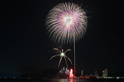Fogos De Artifício, Verão, Japão