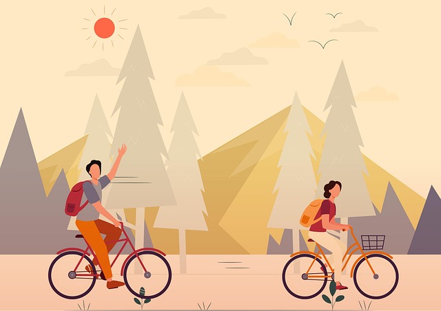 Free legs training bicycling illustration