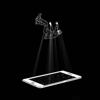 Free Falling Mobile illustration and picture