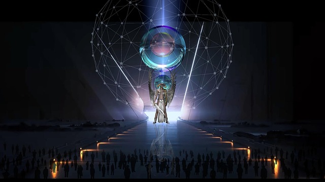 Free background pathway space illustration