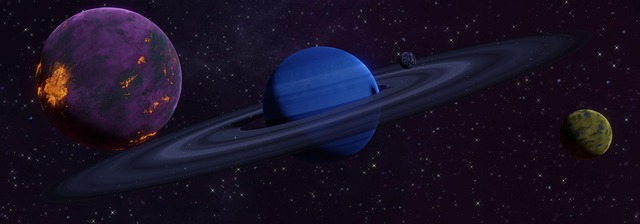 Free saturn planets exoplanets illustration