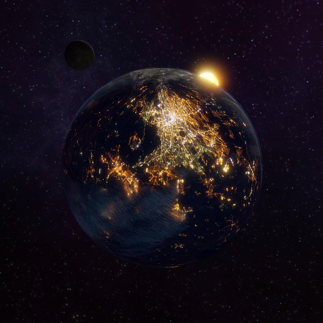 Erde, Nacht, Weltraum, Planet