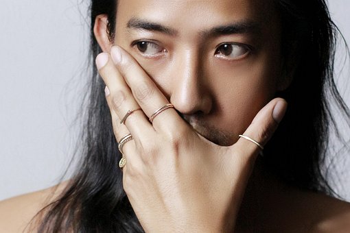 Model, Gezicht, Ring, Sieraden