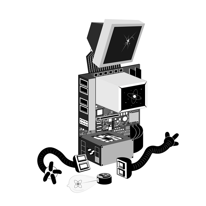 Retro Computer Robot Free vector graphic on Pixabay