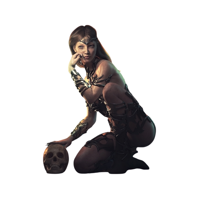 Free warrior woman fantasy illustration