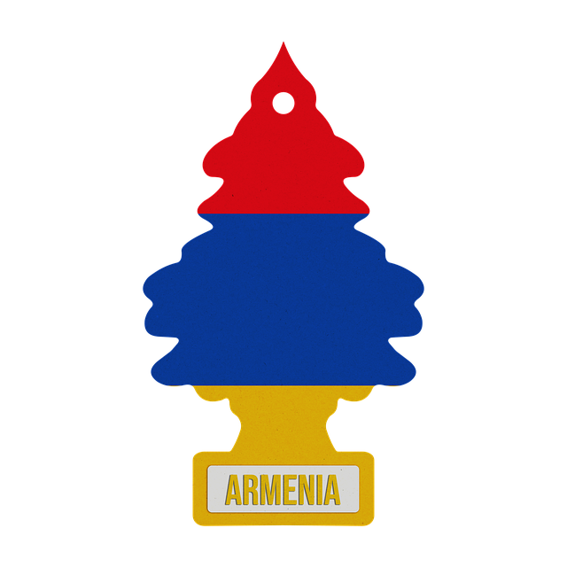 Free air freshener car air freshener armenian flag illustration