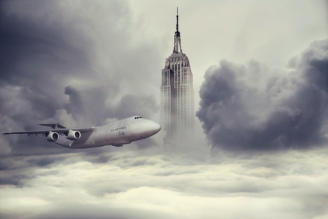 Free plane architecture fantasy illustration