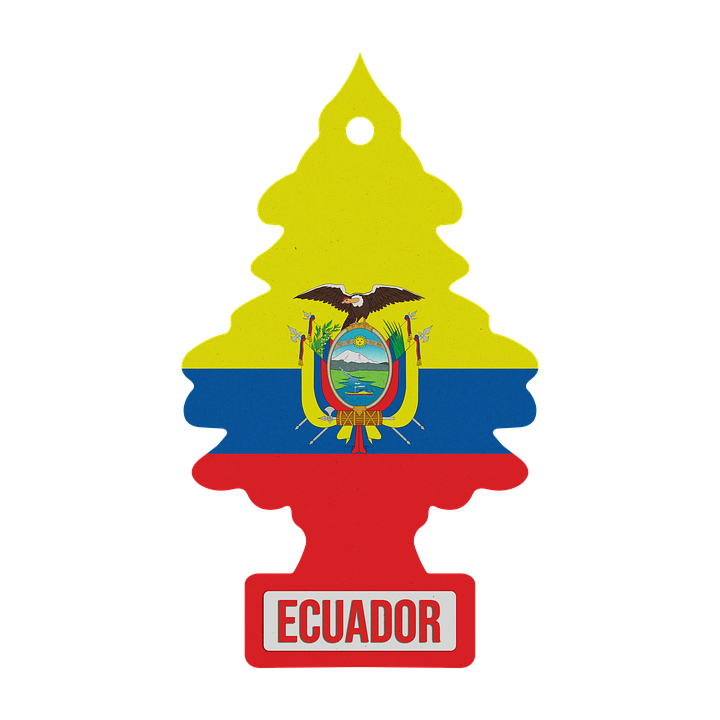 Download Air Freshener Car Air Freshener Ecuador Flag RoyaltyFree Stock Illustration Image