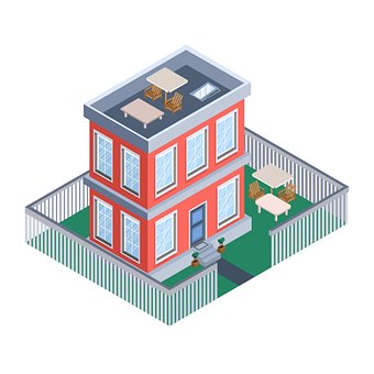 Casa, Arquitetura, Desenho Animado