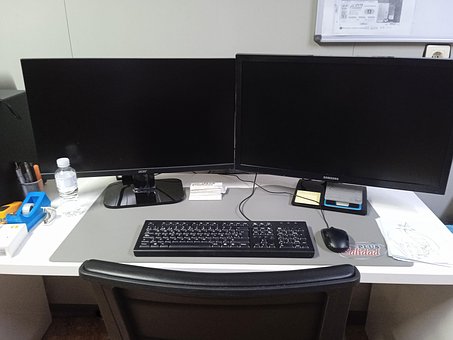 Kontor, Job, Computer, Skrivebord