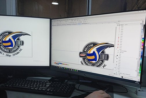 Logo, Kontor, Computer, Digital, Design