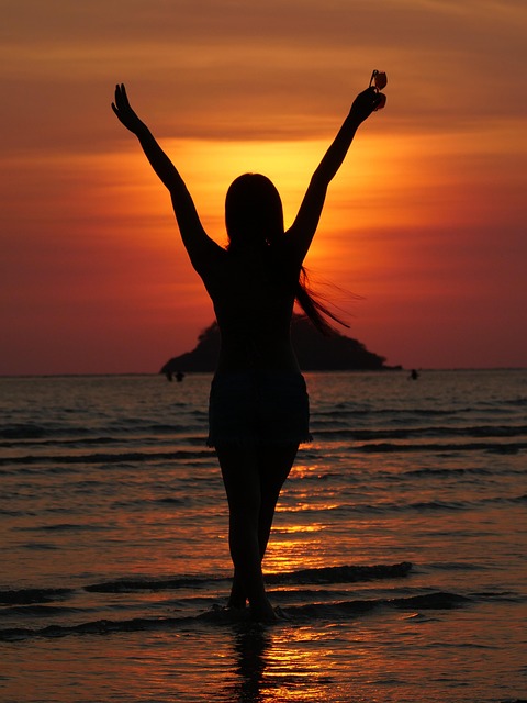 Free Girl Beach photo and picture