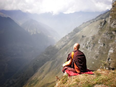 Free Monk Meditation photo and picture