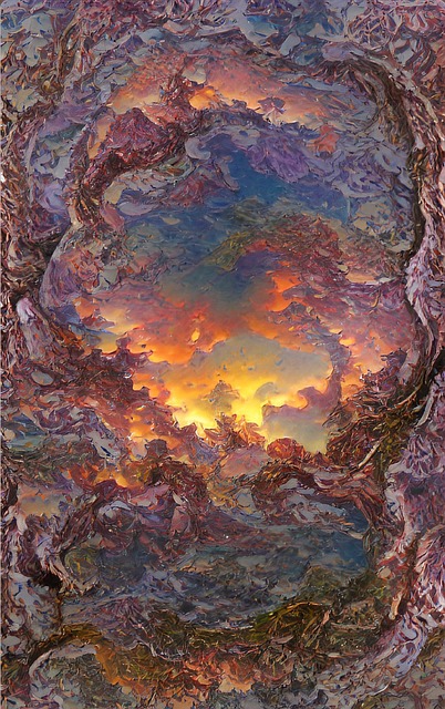 Fantasi, Eden, Natur, Kunstværk, Pastel