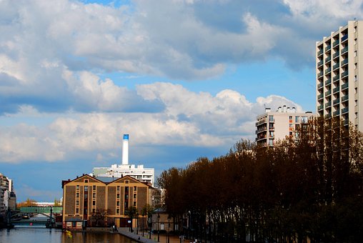 Rejse, Flod, Frankrig, Hotel, Skyer, By