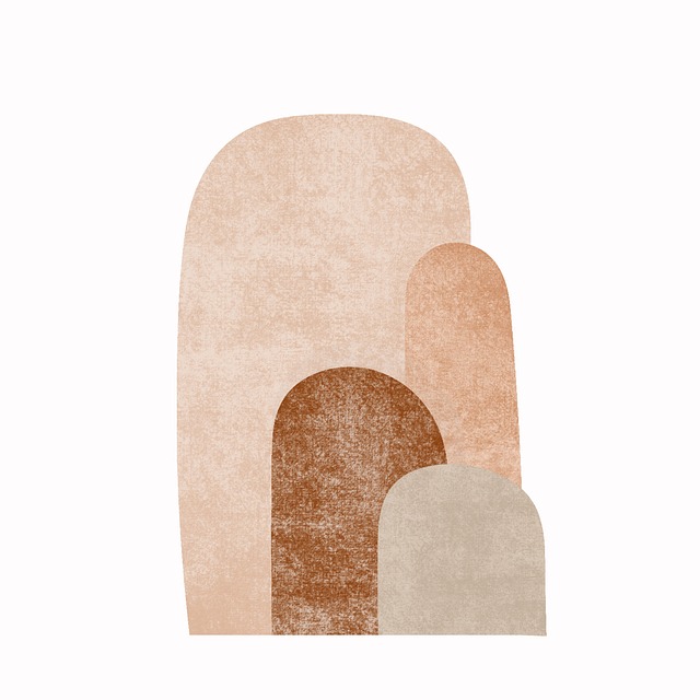 Free boho abstract art illustration