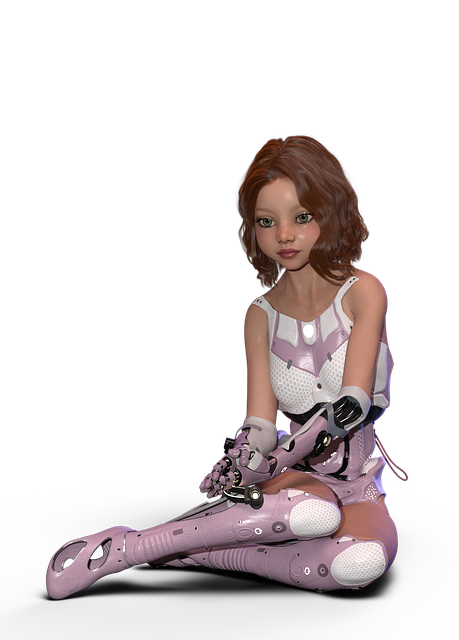 Download free HD stock image of Girl Cyborg Free girl cyborg cosplay illustration