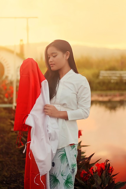 Free Woman Sunset photo and picture