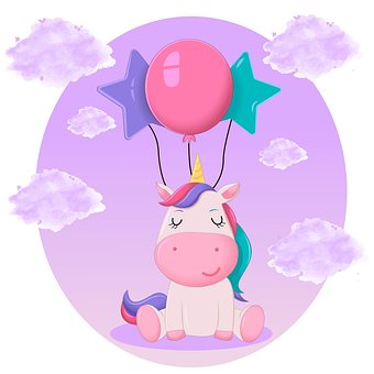 Unicórnio, Fantasia, Cores, Lilás