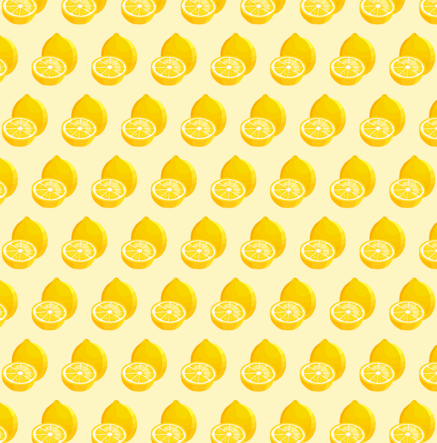 Free lemon beautiful wallpaper pattern illustration
