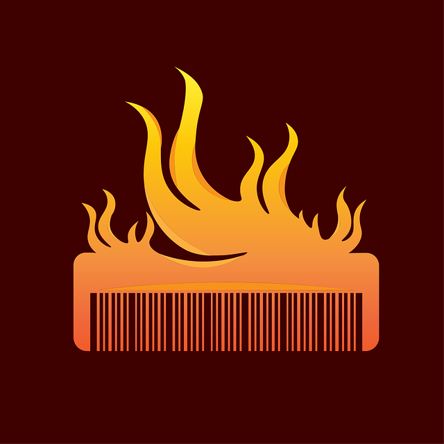 Free barber scissors tool vector