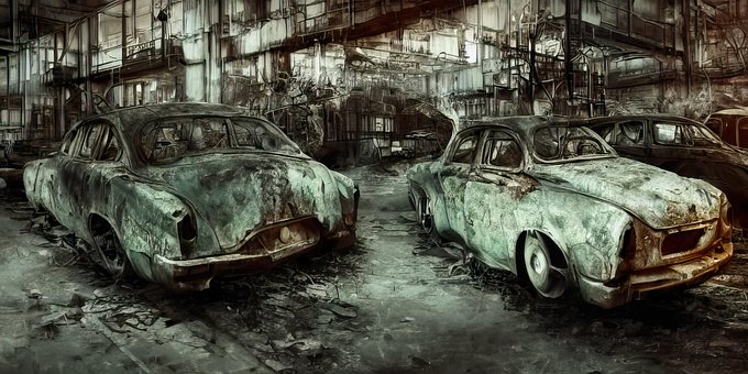 Industriell, Fabrik, Verschmutzung
