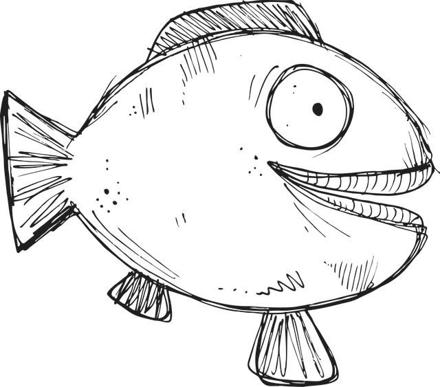 Free fish ocean swim vector