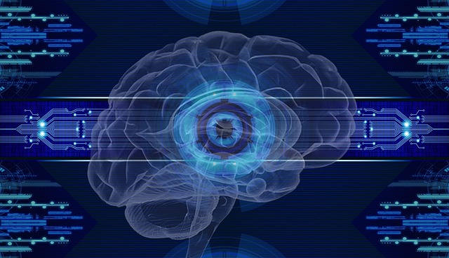 Free brain mind abstract illustration