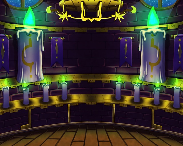 Free altar religion background illustration