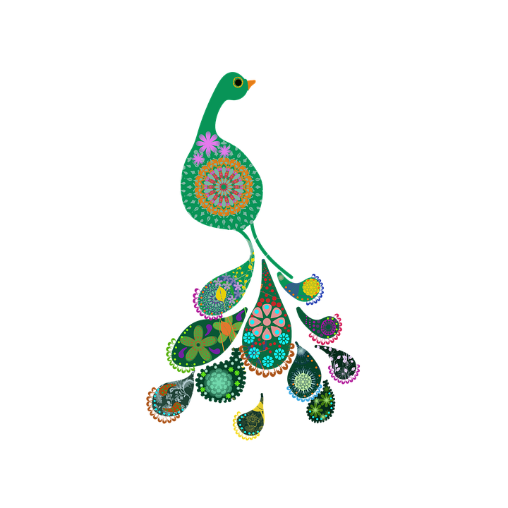 Download Peacock, Paisley Pattern, Boho Art. Royalty-Free Stock ...
