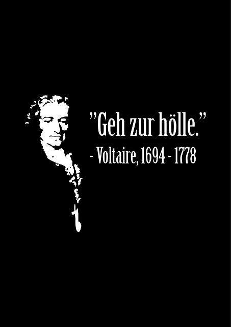 Voltaire, Humor, Xingamento, Alemão
