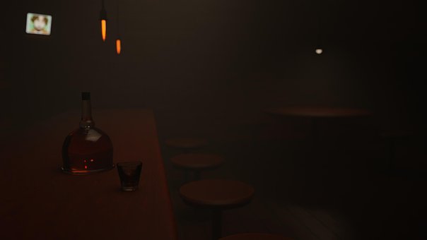 Bar, Alcohol, Beber, Whisky, Oscuro