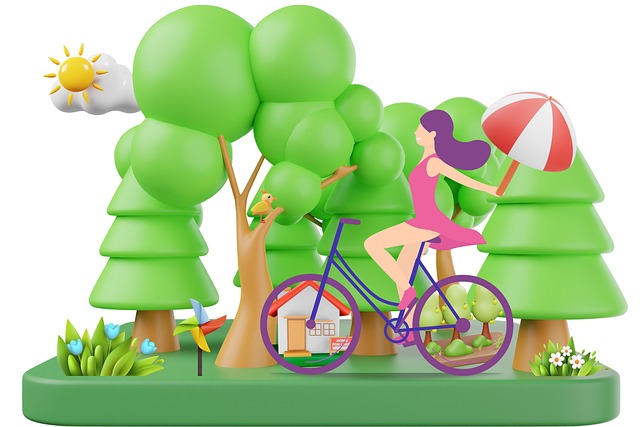 Free love nature landscape illustration