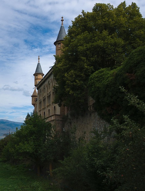 Schloss, Turm, Festung, Pyrenäen, Girona