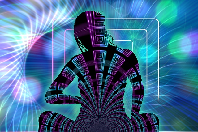 Free meditation reflection universe illustration