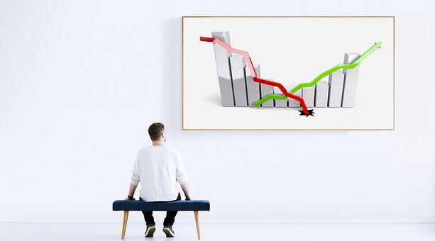 Börse, Markt, Graph, Wachstum, Absturz